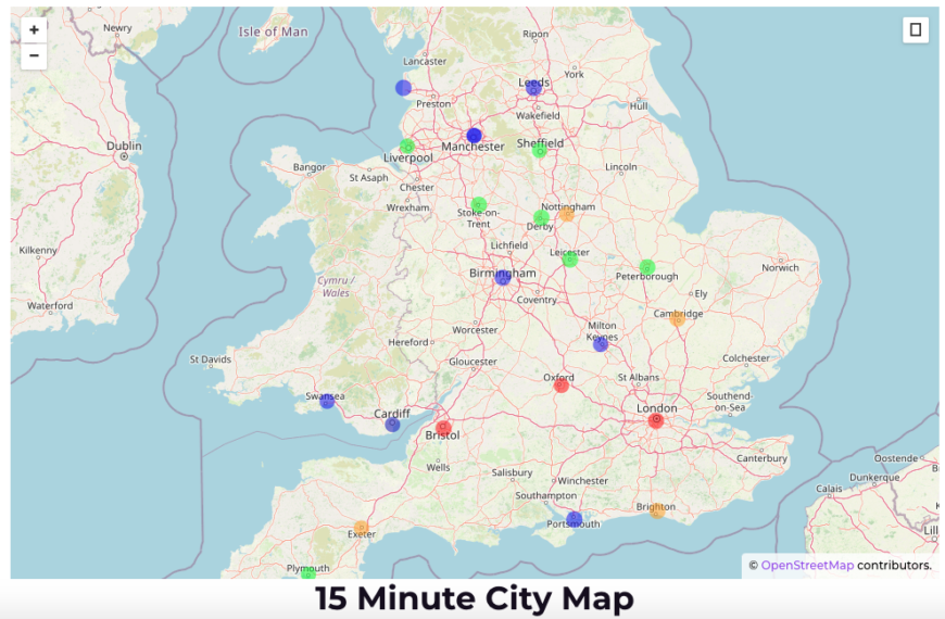 15 Minute City Map