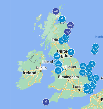 Wind Farm Map UK