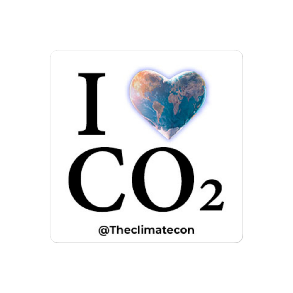 I Love CO2 Sticker The Great Climate Con