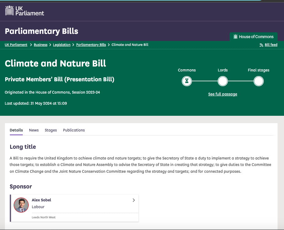 Climate And Nature Bill