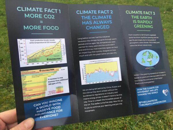 100 x Climate Con A4 Trifold Professional Leaflet (PAY IT FORWARD) - Image 5