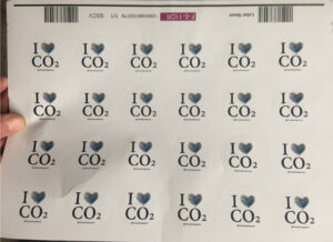I Love CO2 Sticker Sheet - 24/Sheet