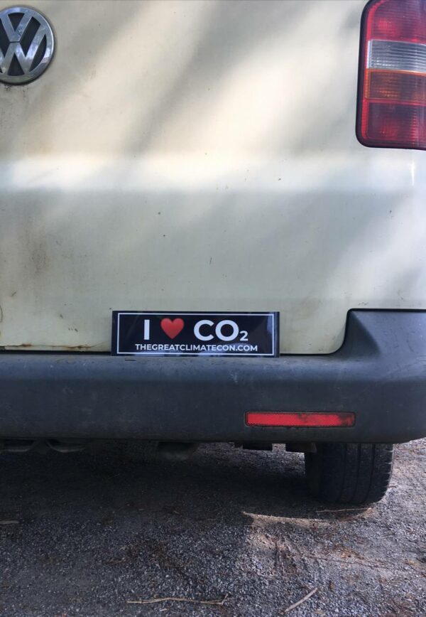 I Love CO2 Bumper Sticker - Image 4