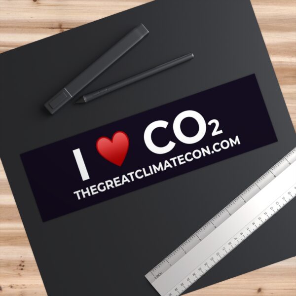 I Love CO2 Bumper Sticker - Image 3