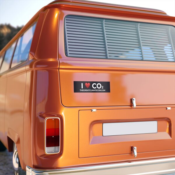 I Love CO2 Bumper Sticker - Image 2