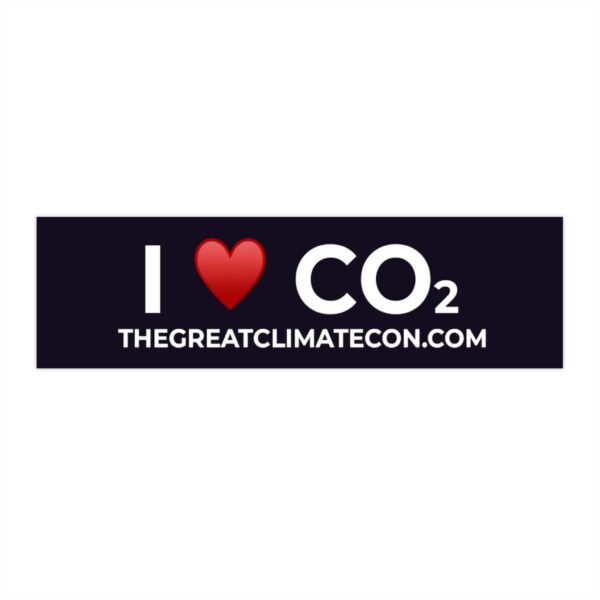 I Love CO2 Bumper Sticker