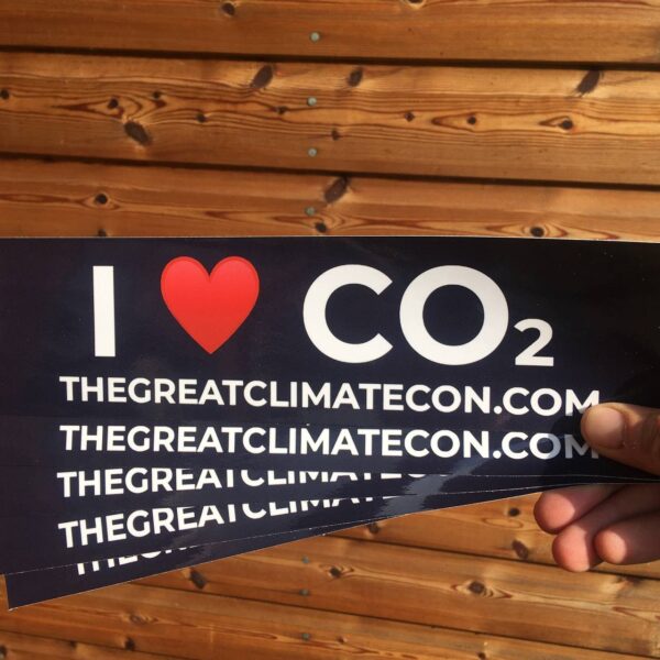 I Love CO2 Bumper Sticker - Image 6