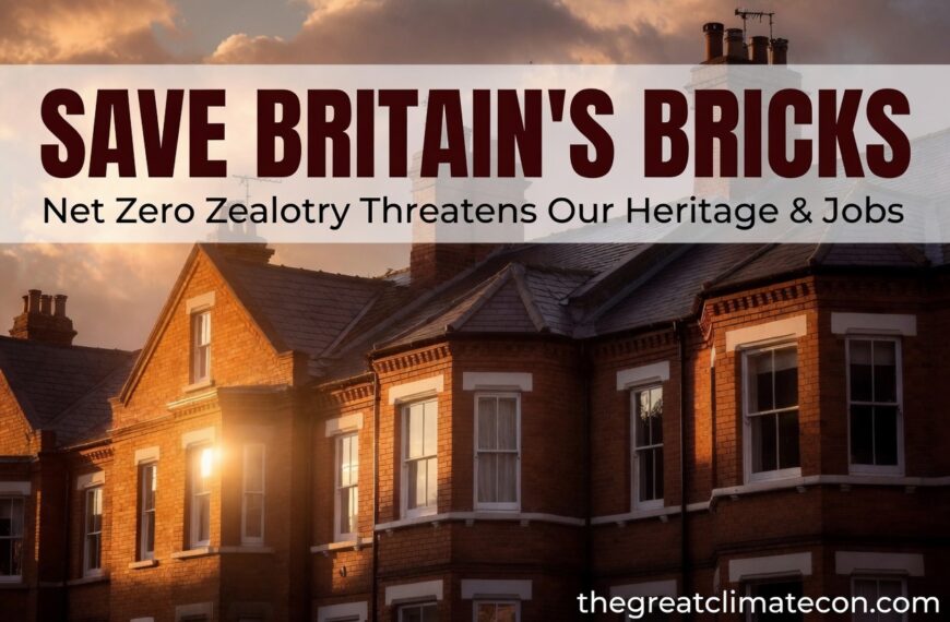 Save Britain’s Bricks: Net Zero Zealotry Threatens Our National Building Heritage and Jobs