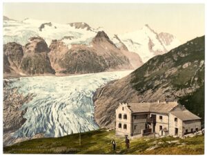 Photochrom of the Pasterze Glacier below the Grossglockner, Austria, c.1890–1900 (Library of Congress)