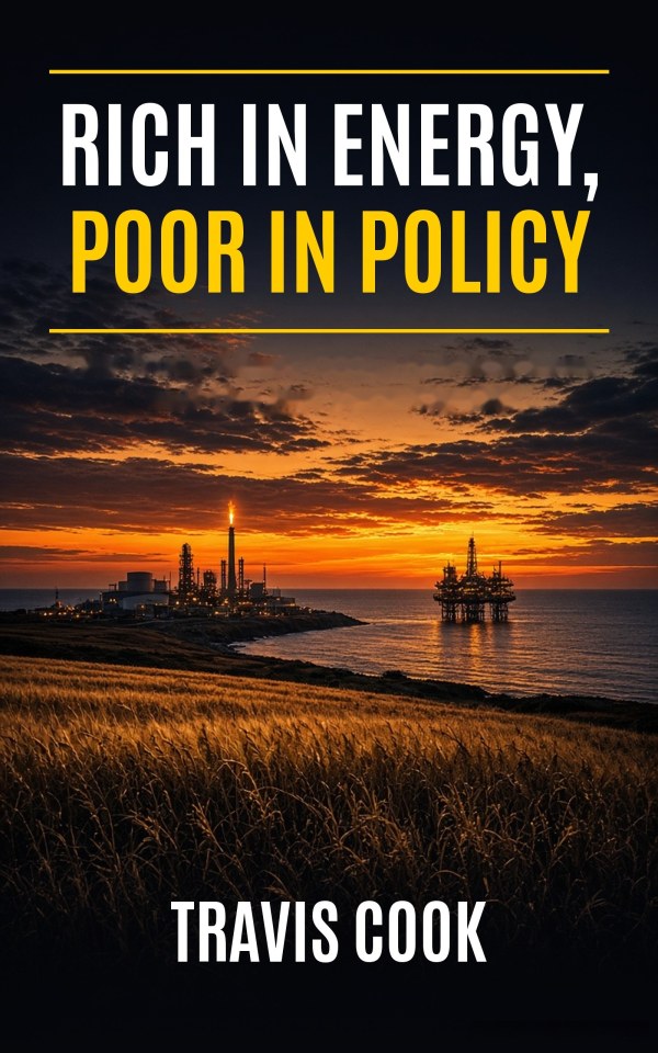 Rich In Energy, Poor In Policy by Travis Cook, book cover
